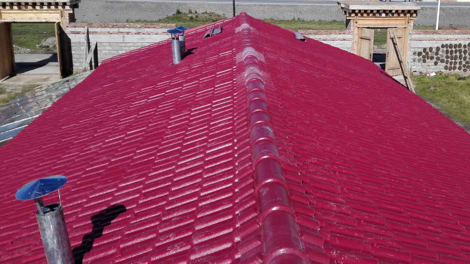 3mm棗紅色樹(shù)脂瓦